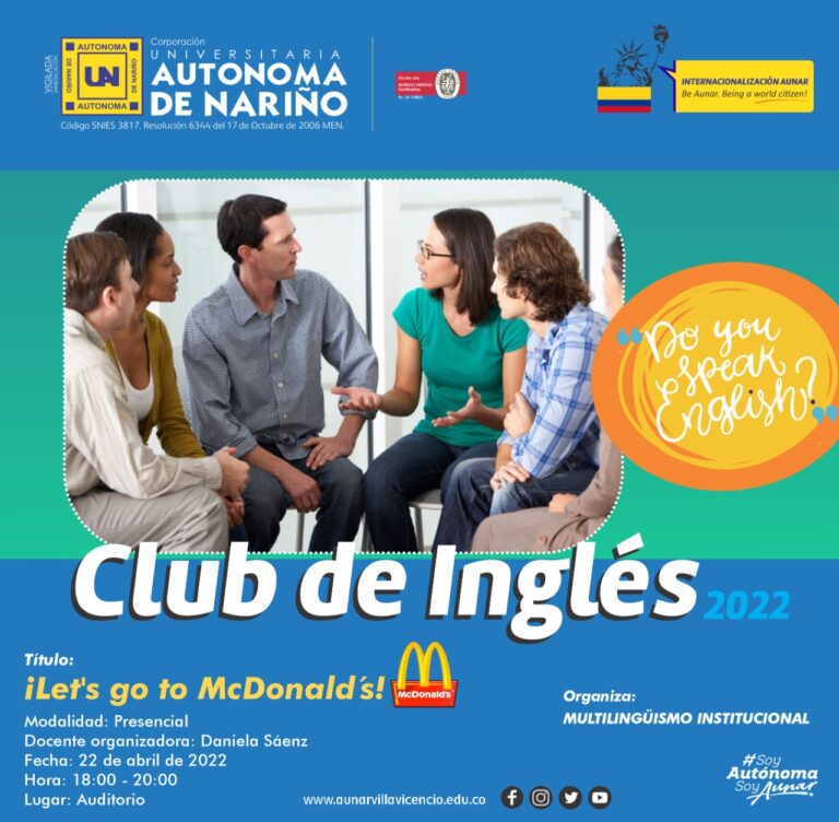 Club de Inglés Abril 22 del 2022
