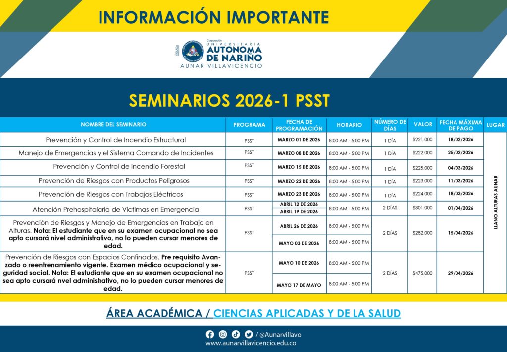 SEMINARIOS SST 2026